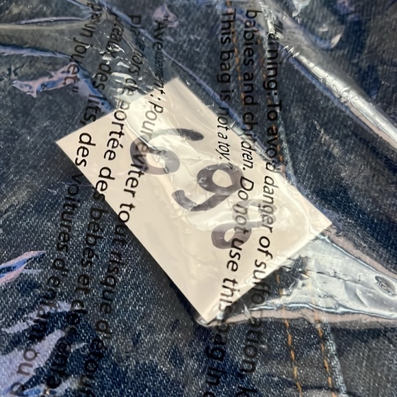 You Com Smocked back jeans straps mini-dress Size M (698) - Picture 16 of 16